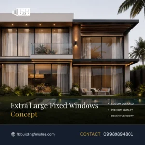 Extra large fixed windows for house davao