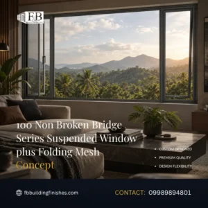 100 Non Broken Bridge Series Suspended Window plus Folding Mesh Philippines