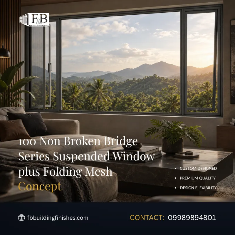 100 Non Broken Bridge Series Suspended Window plus Folding Mesh Philippines