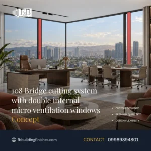 108 bridge cutting system with double internal microventilation windows